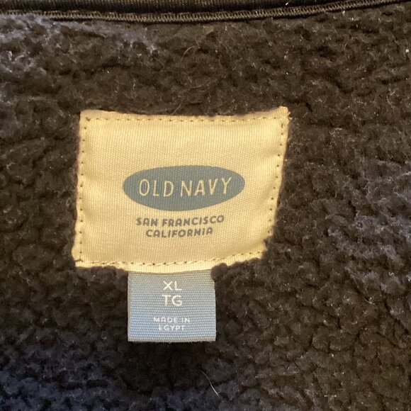 Old Navy Men's Fleece Gray Jacket Size XL Unisex Full Zip - Picture 7 of 8